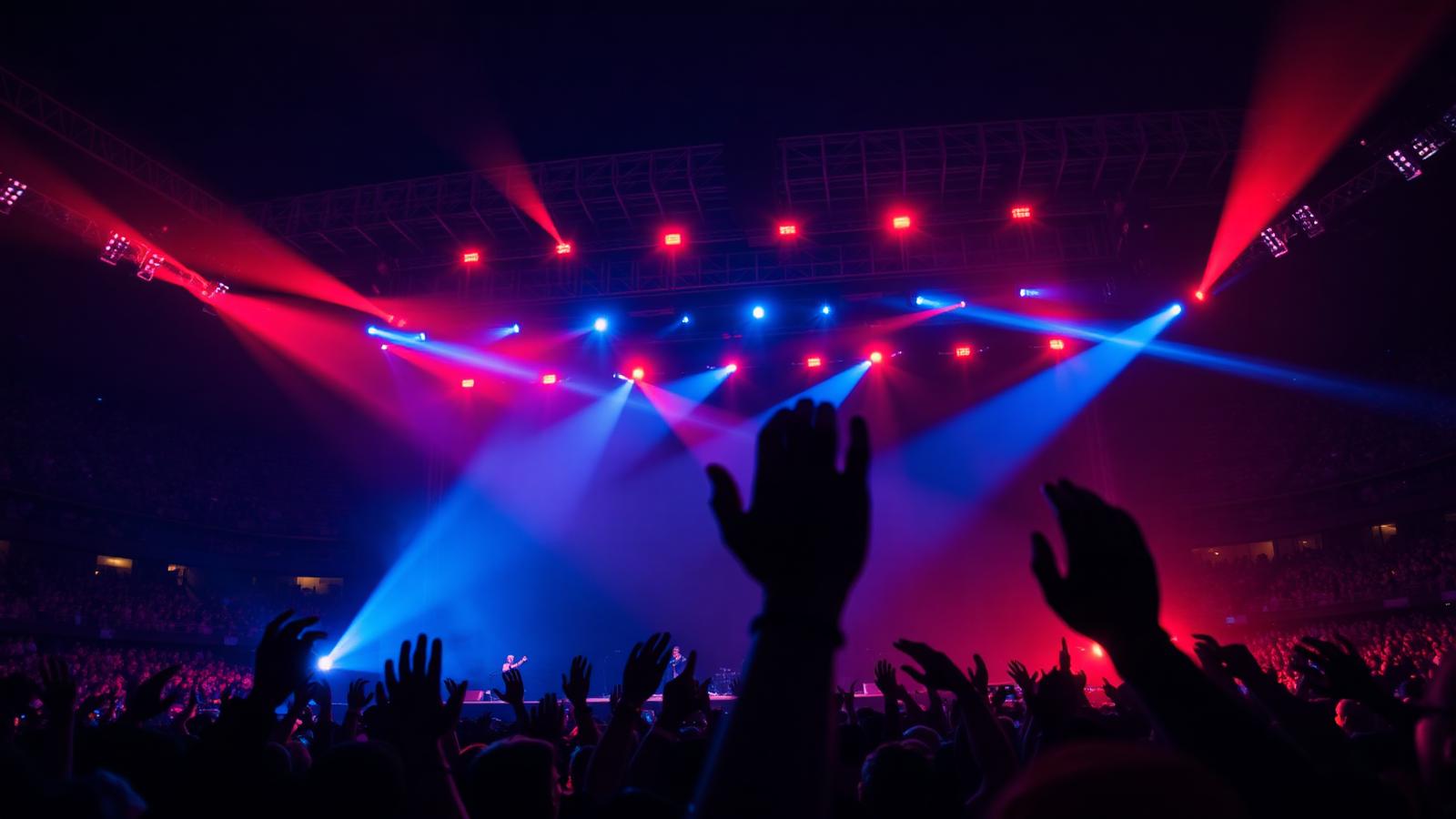 Concert stage lights